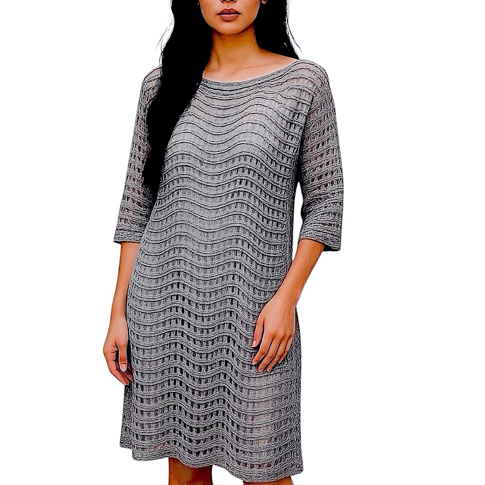 HAODUOYI Sparkling Silver/Gray Dress. Size XL.